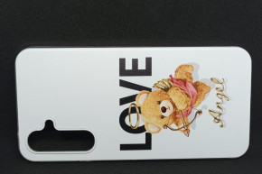 Луксозен силиконов гръб ТПУ Perfect Case за Samsung Galaxy A54 5G SM-A546U Bear Angel Love 